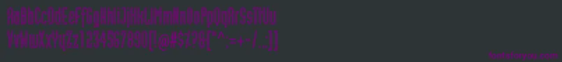 IndustrialtstdInline Font – Purple Fonts on Black Background