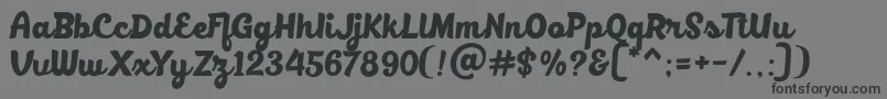 BlackfatDemo Font – Black Fonts on Gray Background