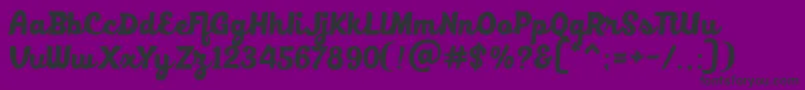 BlackfatDemo Font – Black Fonts on Purple Background