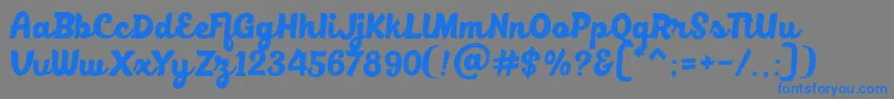 BlackfatDemo Font – Blue Fonts on Gray Background