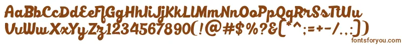 BlackfatDemo Font – Brown Fonts on White Background
