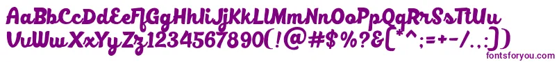 BlackfatDemo Font – Purple Fonts on White Background