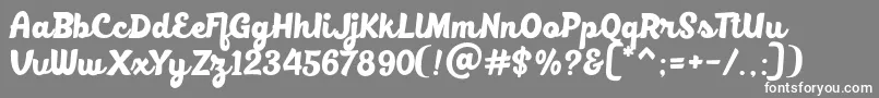 BlackfatDemo Font – White Fonts on Gray Background