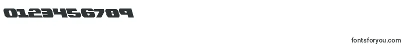 フォントBummerLeftalic – 数字と数値のためのフォント