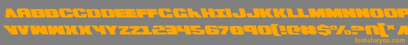 BummerLeftalic Font – Orange Fonts on Gray Background