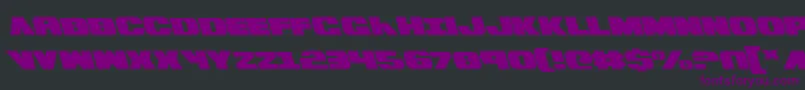 BummerLeftalic Font – Purple Fonts on Black Background