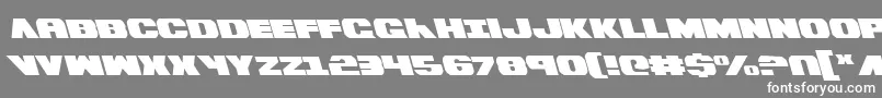 フォントBummerLeftalic – 灰色の背景に白い文字