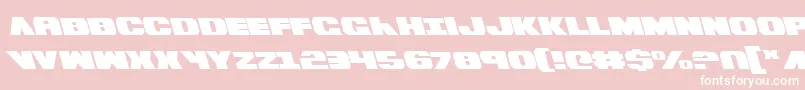 BummerLeftalic Font – White Fonts on Pink Background
