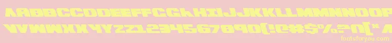 BummerLeftalic Font – Yellow Fonts on Pink Background