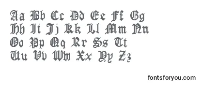 Шрифт GothicrusCondenced