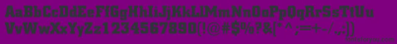 ACitynovargBold Font – Black Fonts on Purple Background