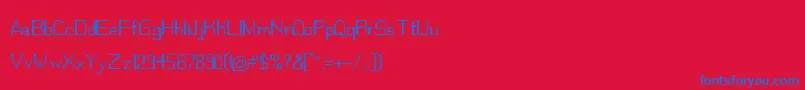 Vikingueiro Font – Blue Fonts on Red Background