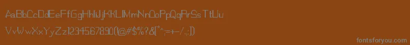 Czcionka Vikingueiro – szare czcionki na brązowym tle