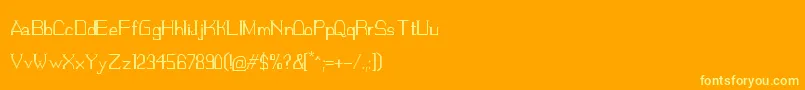 Vikingueiro Font – Yellow Fonts on Orange Background