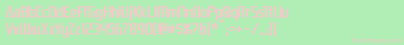 フォントDaiAtlas – 緑の背景にピンクのフォント