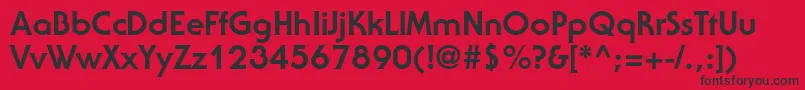 SerifgothicstdExtrabold Font – Black Fonts on Red Background