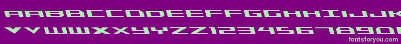 Triremeleft Font – Green Fonts on Purple Background