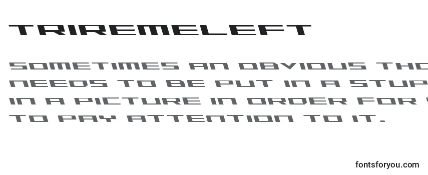 Обзор шрифта Triremeleft