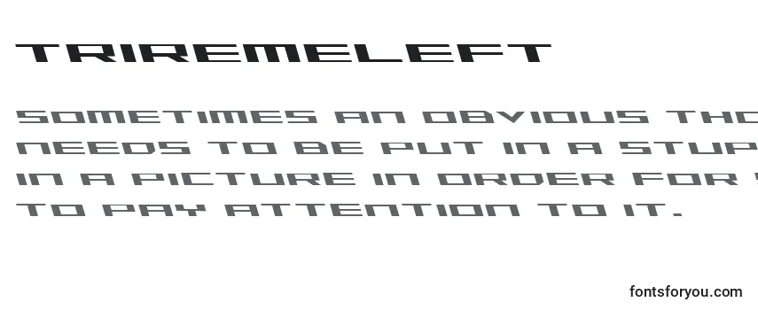 Triremeleft Font