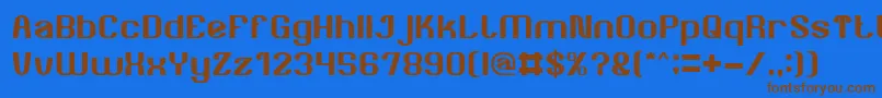 Czcionka AgeOfAwakening – brązowe czcionki na niebieskim tle