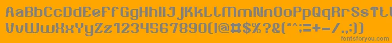 フォントAgeOfAwakening – オレンジの背景に灰色の文字