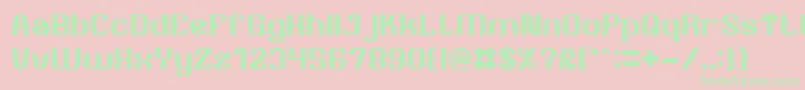 AgeOfAwakening Font – Green Fonts on Pink Background