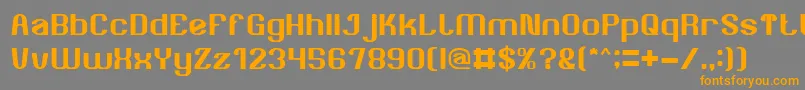AgeOfAwakening Font – Orange Fonts on Gray Background
