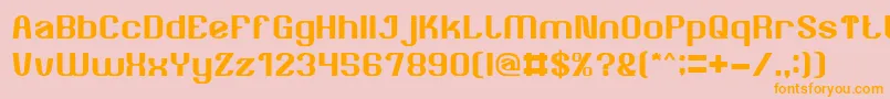 AgeOfAwakening Font – Orange Fonts on Pink Background