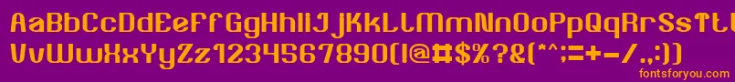 AgeOfAwakening Font – Orange Fonts on Purple Background
