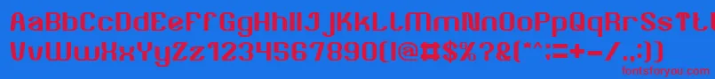 AgeOfAwakening Font – Red Fonts on Blue Background