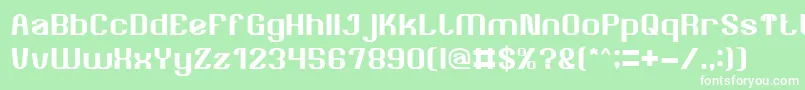 AgeOfAwakening Font – White Fonts on Green Background