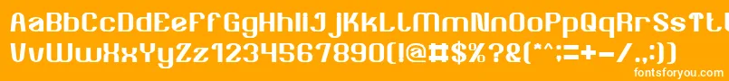 AgeOfAwakening Font – White Fonts on Orange Background