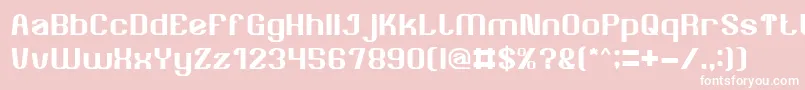 AgeOfAwakening Font – White Fonts on Pink Background
