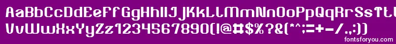 AgeOfAwakening Font – White Fonts on Purple Background