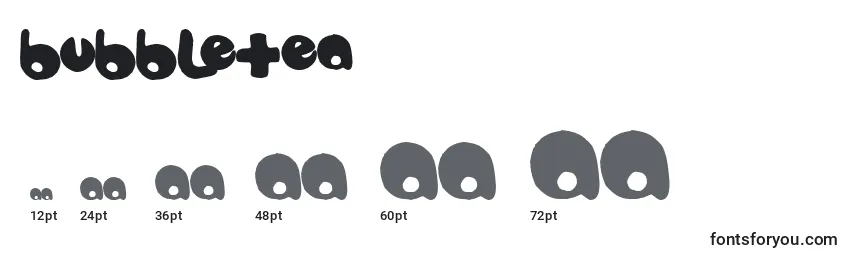 Bubbletea Font Sizes