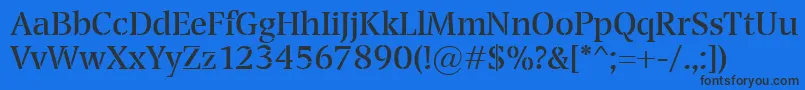 Transport Font – Black Fonts on Blue Background