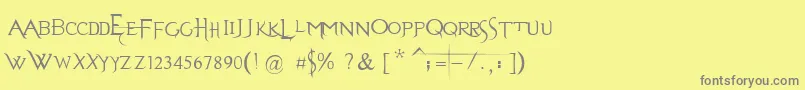 More about Evanescent Font Evanescent Font – Gray Fonts on Yellow Background