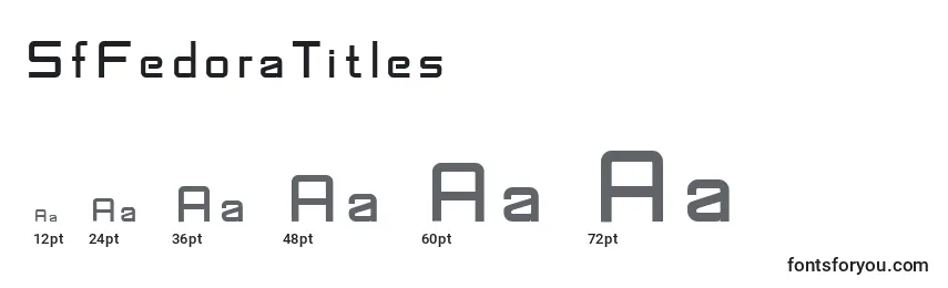 Размеры шрифта SfFedoraTitles