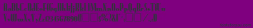 Rundfunk Font – Black Fonts on Purple Background