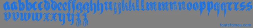 More about LaFraktouille Font LaFraktouille Font – Blue Fonts on Gray Background