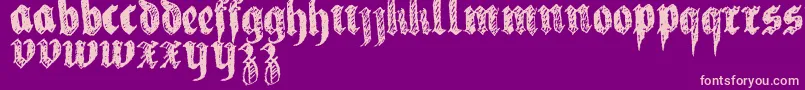 LaFraktouille Font – Pink Fonts on Purple Background
