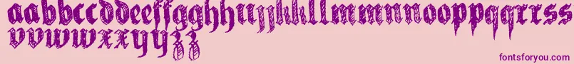 LaFraktouille Font – Purple Fonts on Pink Background