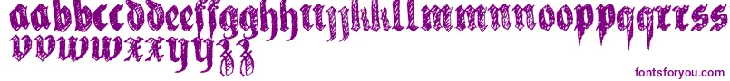 LaFraktouille Font – Purple Fonts on White Background