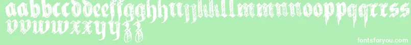 LaFraktouille Font – White Fonts on Green Background