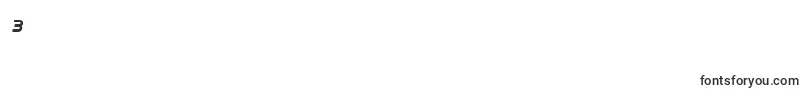 Duneam-Schriftart – Schriften für die Ziffer 3