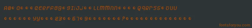 Duneam-Schriftart – Braune Schriften auf schwarzem Hintergrund