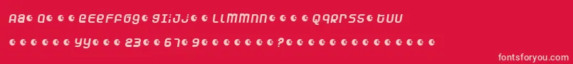 Duneam Font – Pink Fonts on Red Background