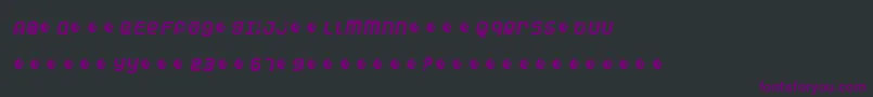 Шрифт Duneam – фиолетовые шрифты на чёрном фоне