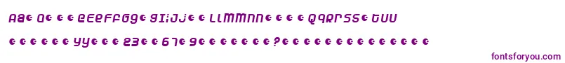 Czcionka Duneam – fioletowe czcionki na białym tle