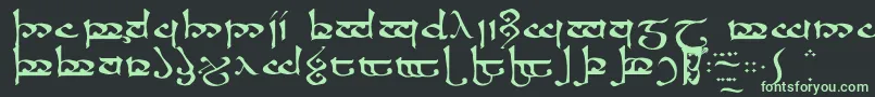 フォントMoroma – 黒い背景に緑の文字